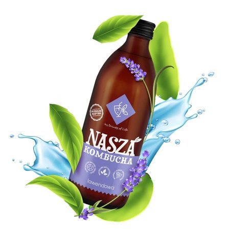 Kombucha Lawendowa  500 ml