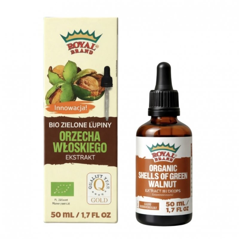Ekstrakt z Zielonych Łupin Orzecha Włoskiego BIO 50ml
