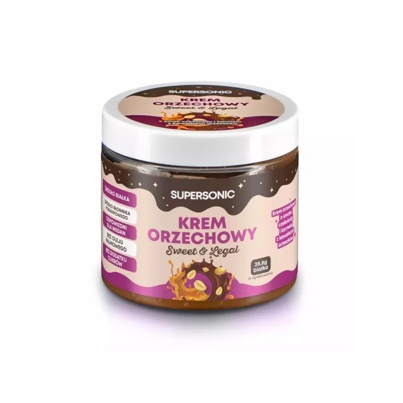 Krem Orzechowy o Smaku Czekolady i  Karmelu 160g