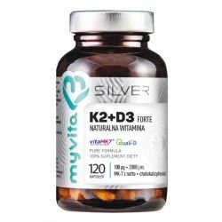 Witamina K2+D3 Forte 120 kapsułek