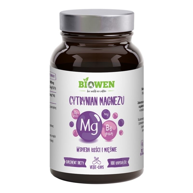 Cytrynian Magnezu 100 kapsułek