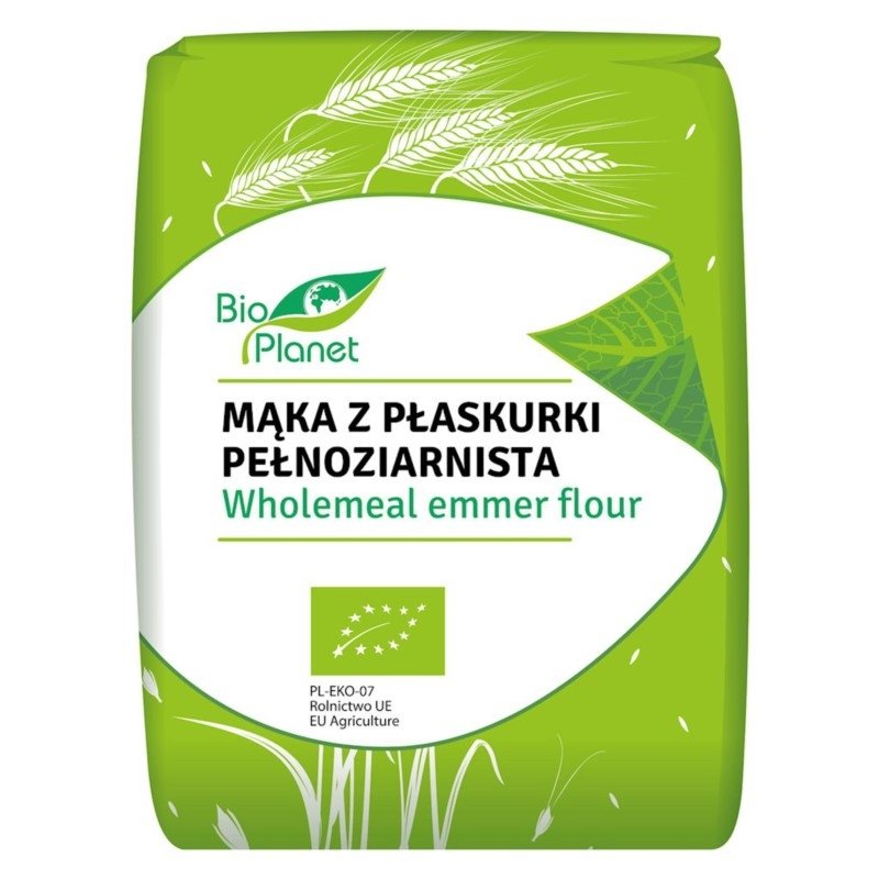 Mąka z Płaskurki Pełnoziarnista BIO 1000g