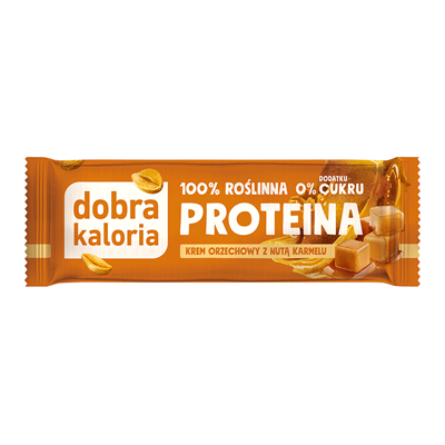 DOBRA KALORIA Baton PROTEINA Krem Orzechowy z Nutą Karmelu 42g