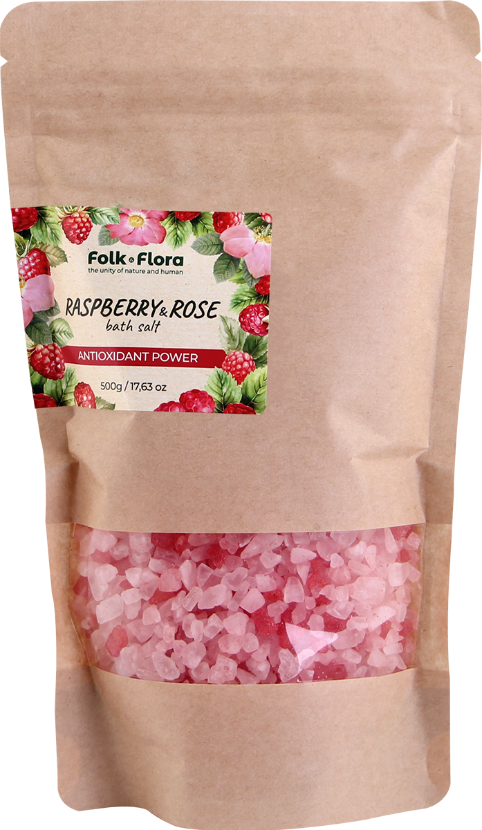 Sól do Kąpieli Dzika Róża i Malina 500g 