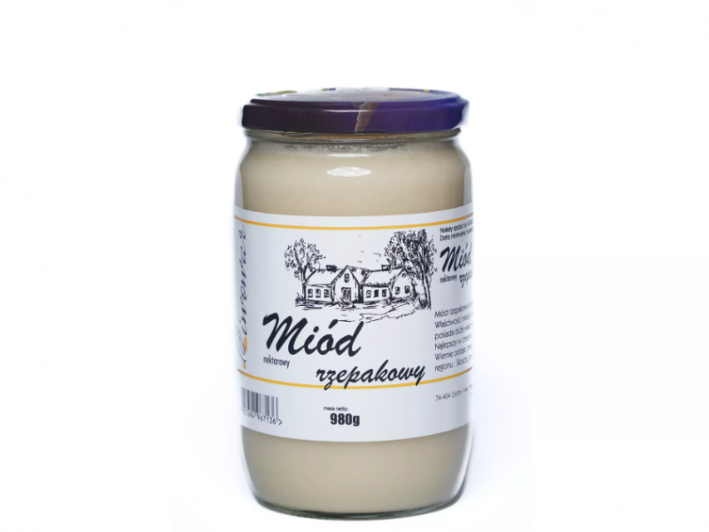 Miód Rzepakowy 1000g