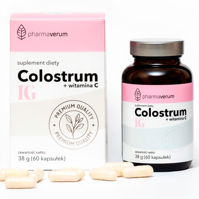 Colostrum z Witaminą C 60 kapsułek