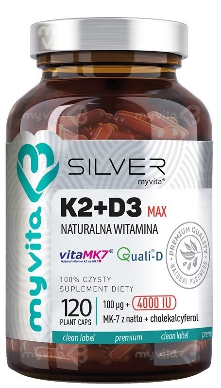 Witamina K2+D3 Max 120 kapsułek