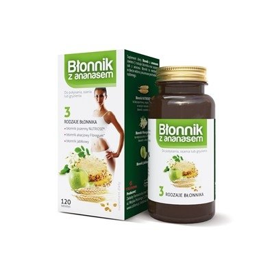 Błonnik z Ananasem 120 tabletek