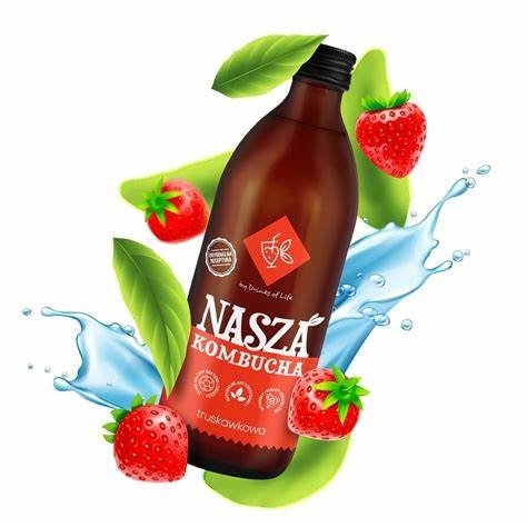 Kombucha Truskawkowa 500ml