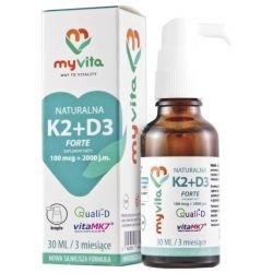 Witamina K2+ D3 2000 Naturalna Krople 30ml