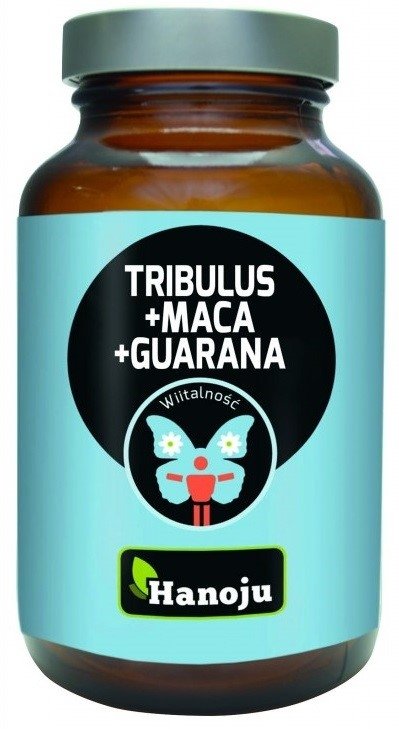 Hanojup Tribulus Maca Guarana 500 mg 90 kapsułek