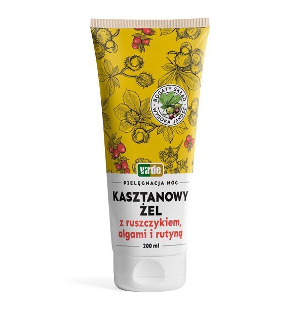 Żel Kasztanowy z Ruszczykiem Algami i Rutyną 200ml