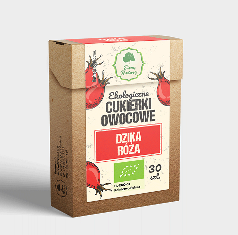 Cukierki Owocowe Dzika Róża Eko 30g