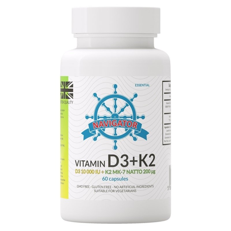 Witamina D3 10 000UI + K2 60 kapsułek