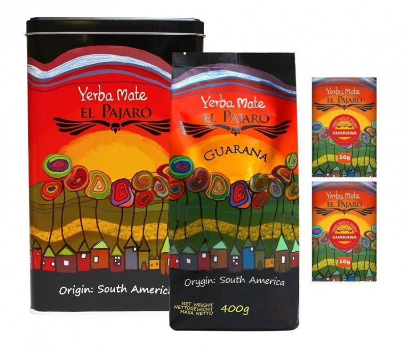 Yerba Mate El Pajaro Guarana 500g