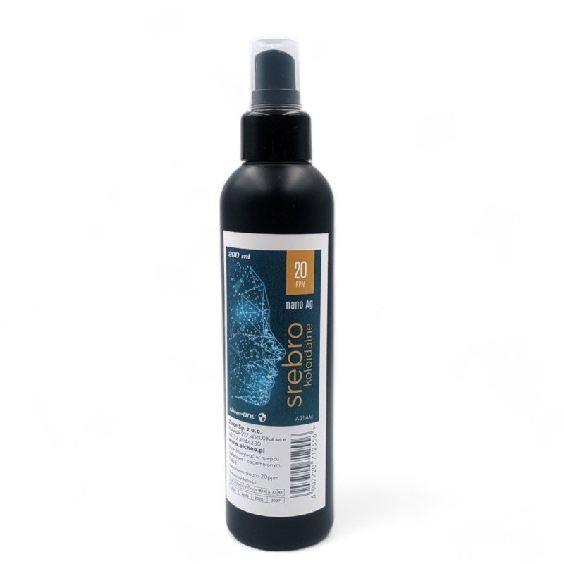 Niejonowe Srebro Koloidalne 20ppm 200ml