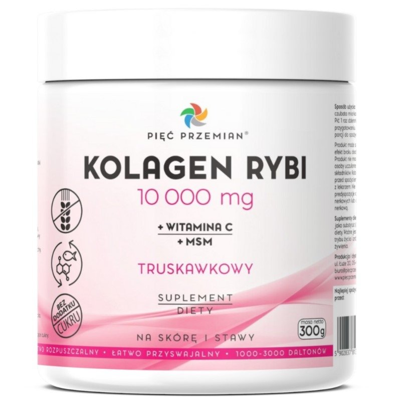 Kolagen Rybi MSM Truskawkowy 300g