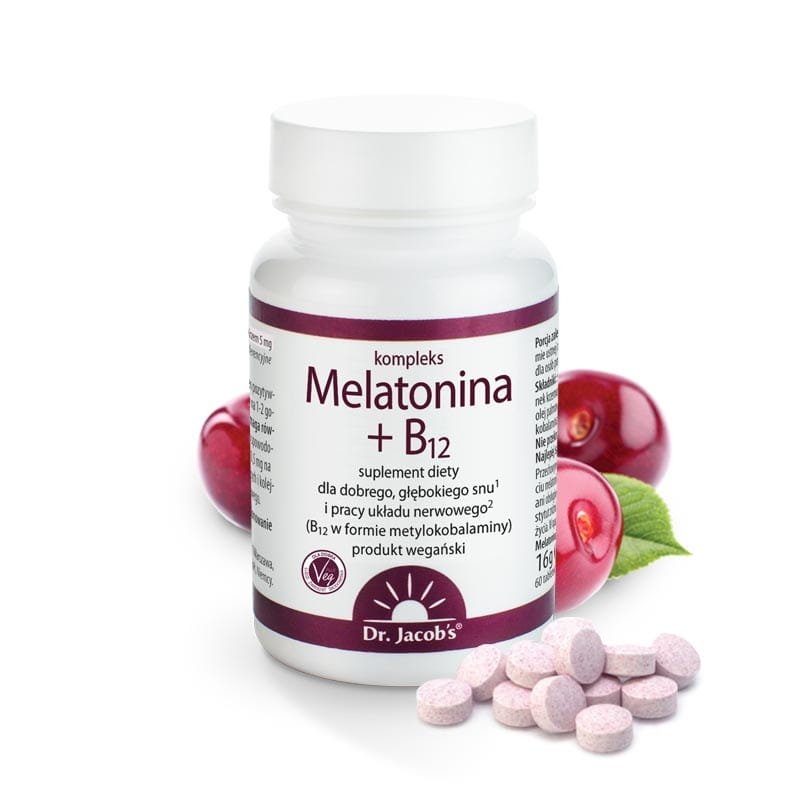 Melatonina B12 60 tabletek do ssania