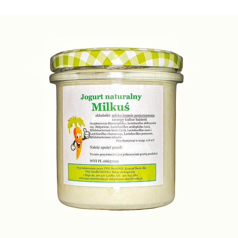 Jogurt Naturalny Probiotyczny Milkuś Bez Cukru  350ml