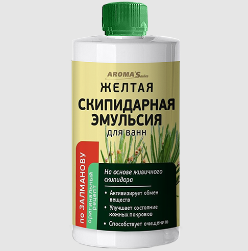 Żółta Emulsja Żywiczna (Skipidarna) Zalmanova do Kąpieli 450ml