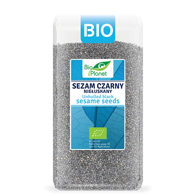 Sezam Czarny Niełuskany BIO 400g