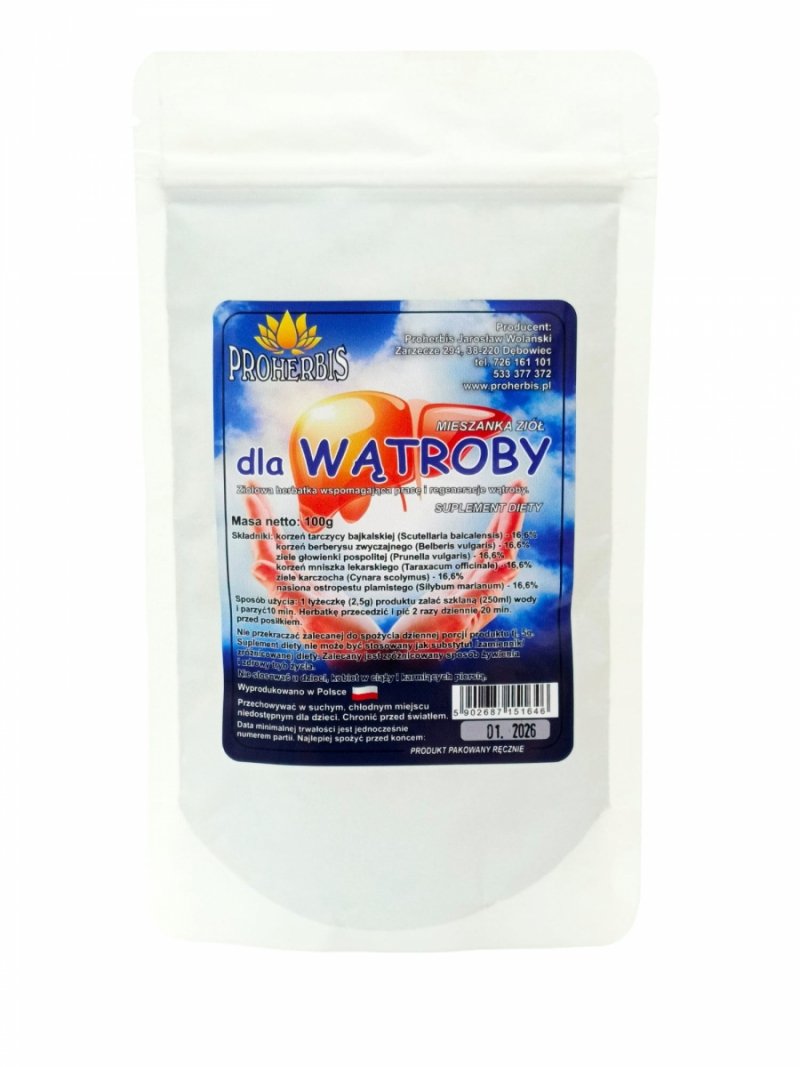 Mieszanka Ziół dla Wątroby 100g