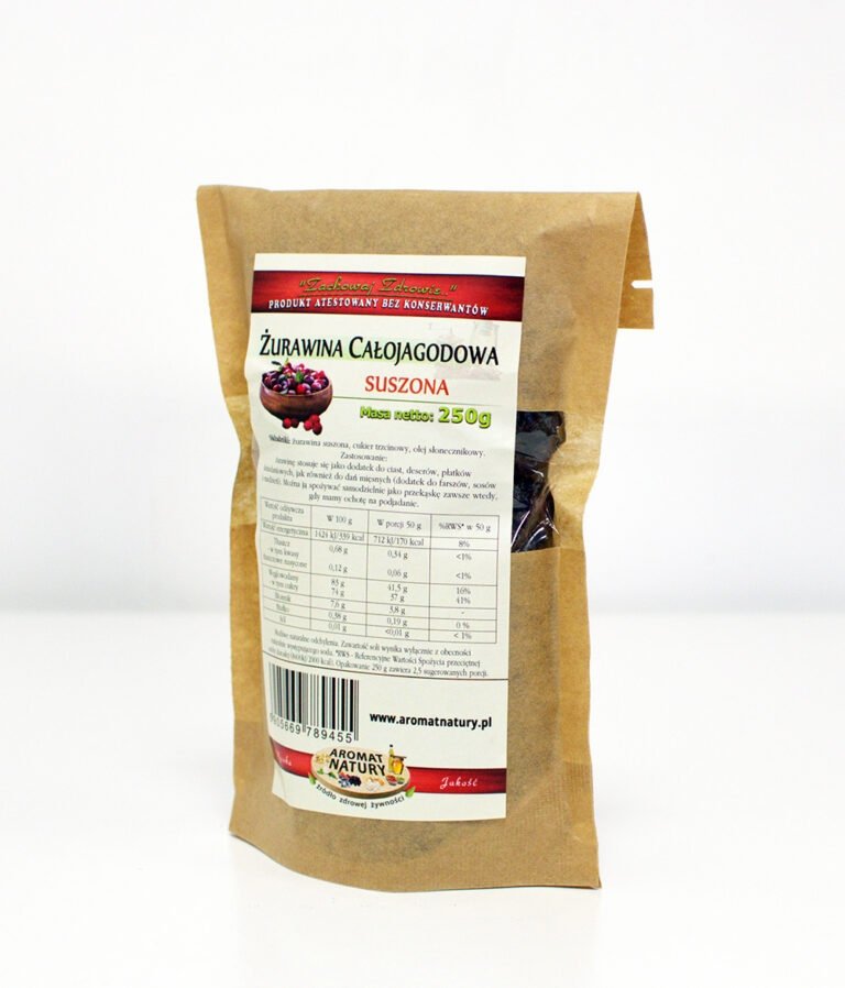 Żurawina Cała Suszona 250g
