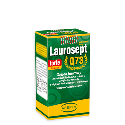Laurosept FORTE Q73 Olejek Laurowy + Olejek z Kurkumy i Imbiru 10ml