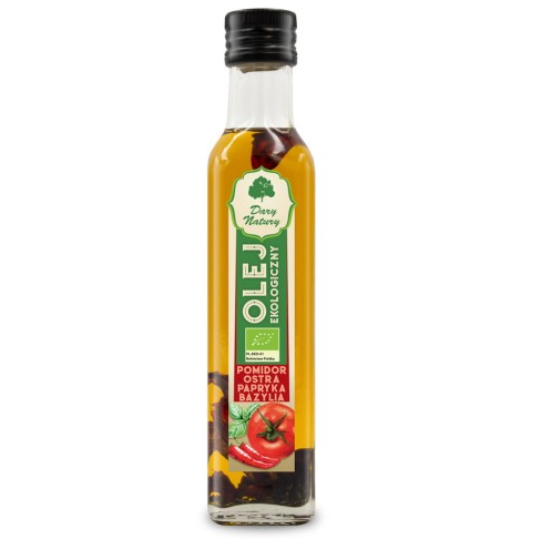 Olej - Pomidor Ostra Papryka Bazylia EKO 250ml 