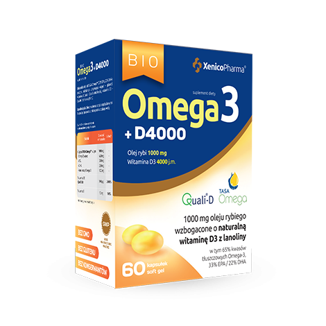 Omega3 + D3 4000 60 kapsułek