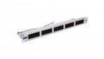 Patch panel telefoniczny ISDN 19cali 50xRJ45 U/UTP kat.3 1U szary DN-91350-1