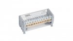 Blok dystrybucyjno-rozdzielczy MOBLOCK 2P 1000V, 125A-11 2x35mm2 + 2x25mm2 + 7x6mm2 TS35 MAB2125A18
