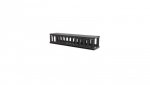 Organizer kabli 2U do szaf rack 19 z pokrywą, czarny