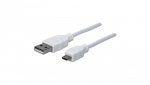 Kabel USB A-Microb M/M 0,3M USB2.0 Hi-Speed Biały ICOC MUSB-A-003W