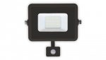 Naświetlacz LED PLATI 20W 1400lm 3000K IP44 czarny czujnik LFL104S