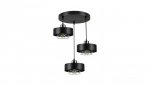 Lampa LOFT IDA-S W3 3xE27 wisząca czarno srebrny