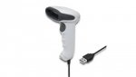 Qoltec Czytnik kodów kreskowych 1D CCD USB Biały