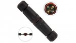 Mufa hermetyczna z dławikami 4x4mm2 IP68 PA66 250V prosta czarna NEKU