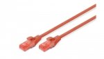Kabel krosowy (patch cord) RJ45-RJ45 kat.6 U/UTP AWG 26/7 PVC 7m czerwony DK-1612-070/R