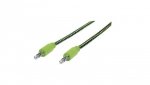 Kabel Audio Mini Jack 3.5mm AUX Stereo 1m w Oplocie