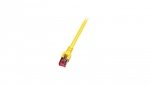 Patchcord SFTP 0,5m Cat.6 LSZH żółty