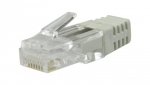 Osłonka wewnętrzna wtyku RJ45 szara WORECZEK 100szt.