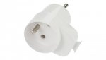 Wtyczka kątowa na kabel + gniazdo 16A