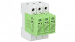 Ochronnik przepięć fotowoltaiczny DC klasy T1T2 (B+C) 3P 1200V 12,5kA GREEN