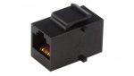 Łącznik modularny keystone czarny 2xRJ45 8P8C kat.5e nieekranowany UTP ALANTEC