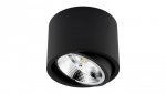 Oprawa Natynkowa Halogenowa SPOT TUBA Ruchoma GU10 AR111 Okrągła Czarna 100mm TELES LUMILED