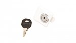 Zamek metalowy z kluczem do BK085..., półcylindryczny metal, 1x key included
