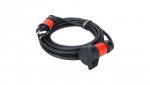 Przedłużacz elektryczny Kabel zasilający budowlany gumowy OnPD 3x1,5mm2 (wtyk / gniazdo z klapką) 16A IP44 czarny 5m Doktorvolt