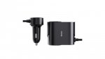 Adapter Baseus High Efficiency Pro 2x gniazdo zapalniczki z ładowarką USB-A USB-C 30W - czarny