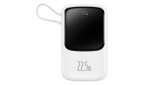 Baseus Qpow Digital Display powerbank z szybkim ładowaniem 10000mAh 22,5W QC/PD/SCP/FCP z wbudowanym